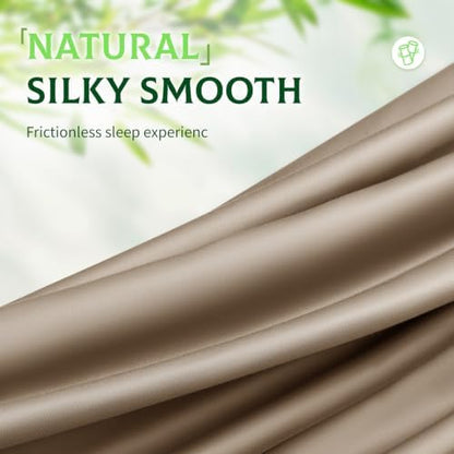 SONORO KATE 100% Viscose Derived from Bamboo_Sheets, Extra Deep Pocket,4PC