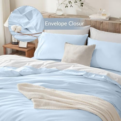 Duvet Cover Queen Size,100% Egyptian Cotton 1600 Thread Count