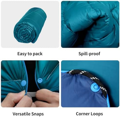 Camping Blanket Puffy Camp Blanket Large Outdoor Blanket