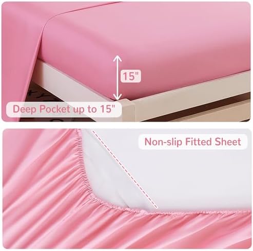 Viviland Kids Full Bedding Sets, Girls Comforter, Floral
