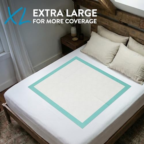 Inspire Extra Large Super Absorbent Disposable Bed Pads for Incontinence Ultra Thick and Absorbent Bed Pads Disposable Adult | Puppy Pads Pee Pads for Adults (40" X 36" Pack of 50)