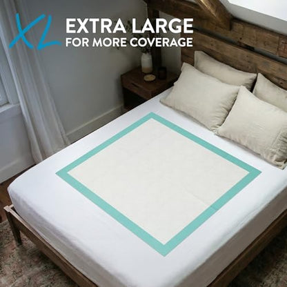 Inspire Extra Large Super Absorbent Disposable Bed Pads for Incontinence Ultra Thick and Absorbent Bed Pads Disposable Adult | Puppy Pads Pee Pads for Adults (40" X 36" Pack of 50)