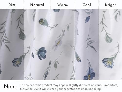 RUVANTI 100% Cotton California King Sheet Set, Percale Sheets, Coastal Blue