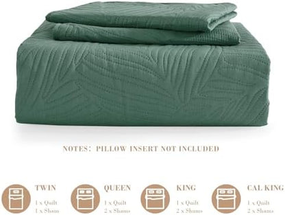 Exclusivo Mezcla Lightweight Full Queen Quilt Bedding Set, Soft Microfiber