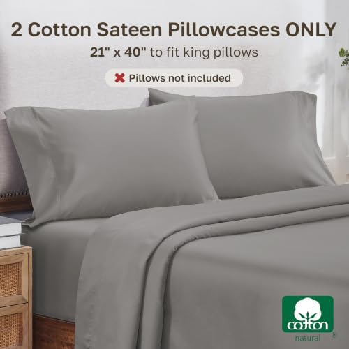 California Design Den 800 Thread Count 2-Pack King Size Pillow Case