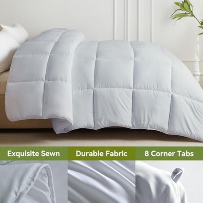 L LOVSOUL King Comforter Down Alternative Duvet Insert, 106x90IN
