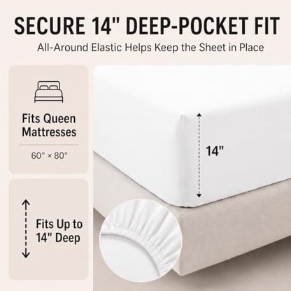 CozyLux King Size Comforter Set White - 7 Pieces Bed in a Bag