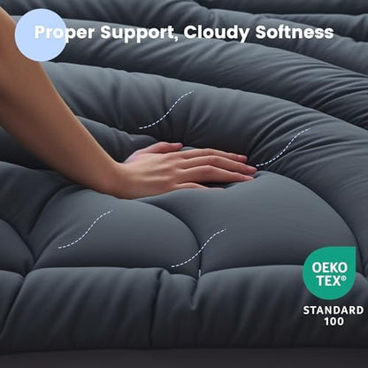 Waterproof Mattress Pad Full, Quilted Fitted Full Mattress Protector