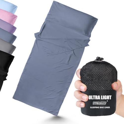 Frelaxy Ultralight Sleeping Bag Liner, Compact Travel Sheet, 3 Sizes