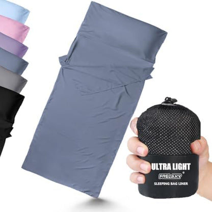 Frelaxy Ultralight Sleeping Bag Liner, Compact Travel Sheet, 3 Sizes
