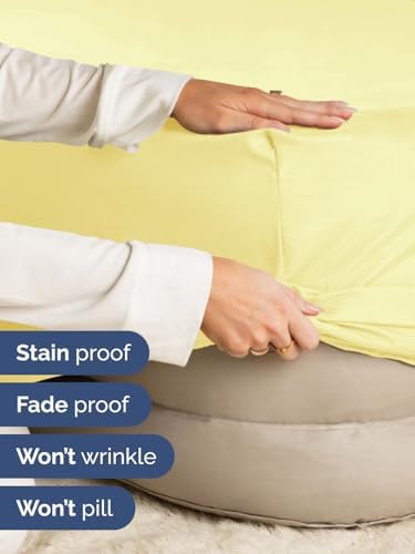 CGK Linens Extra Deep Split King Fitted Sheet - Fitted Sheet Only - Yellow