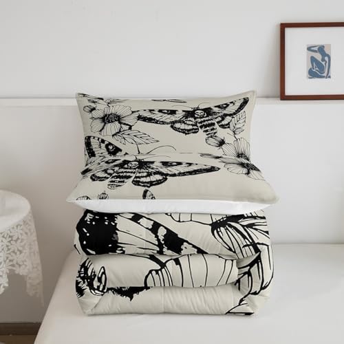 Feelyou Gothic Skull Bedding Set King Size for Kids Teens Adults