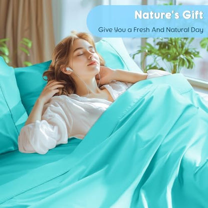 SONORO KATE 1000 Series 100% Egyptian Cotton King Sheet Set,4 Pieces