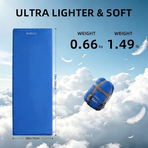 Lightweight Compact Adult Sleeping Bag for Backpacking, Camping & Hiking