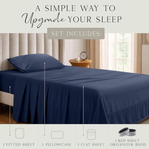KARISSA MAE Luxury Bamboo Viscose Twin Size Sheet Set