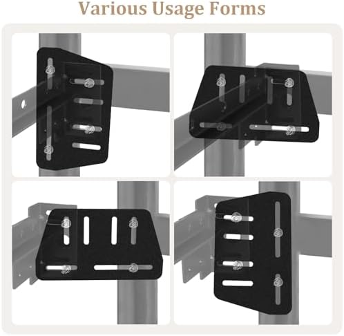 2Pcs Heavy Duty Bed Frame Adapter/Connector Plate for Headboard,Bed Frame Brackets Adapter for Headboard