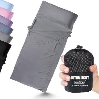 Frelaxy Ultralight Sleeping Bag Liner, Compact Travel Sheet, 3 Sizes