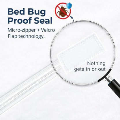 Guardmax Full Mattress Protector Zippered, Bed Bug Mattress Cover
