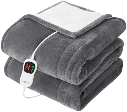Homemate Heated Electric Blanket Twin 62"x84" Heating Throw Blanket