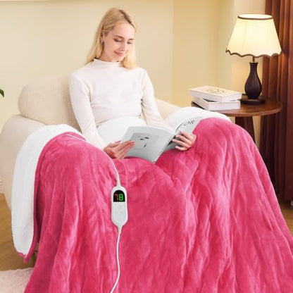 greenoak Heated Blanket Electric Twin Heating 62"X84",Gifts for Women