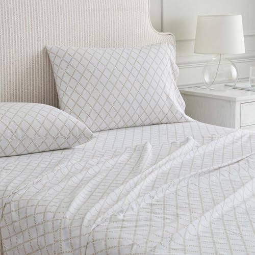 Martha Stewart - King Size Sheet Set with Fitted Sheet & Pillowcases