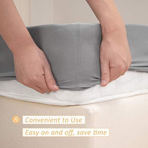 Mrs Awesome Stretch Jersey Box Spring Cover Queen/Queen XL, Siler