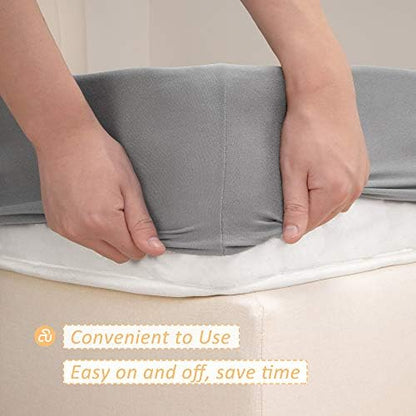 Mrs Awesome Stretch Jersey Box Spring Cover Queen/Queen XL, Siler