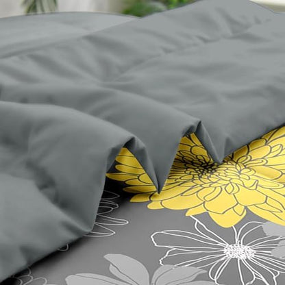 Pamnest Full Comforter Set with Sheets, 7 Pieces Summer Flower Bedding