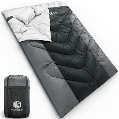 VENTURE 4TH Backpacking Sleeping Bag for Camping - Single, XXL & Double