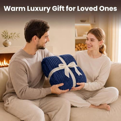 Homemate Electric Heated Heating Blanket Twin Size 62"x84" Flannel Sherpa