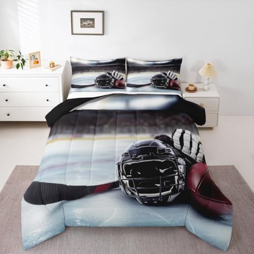 Feelyou American Football Satdium Comforter Set Queen Size Kids Boys