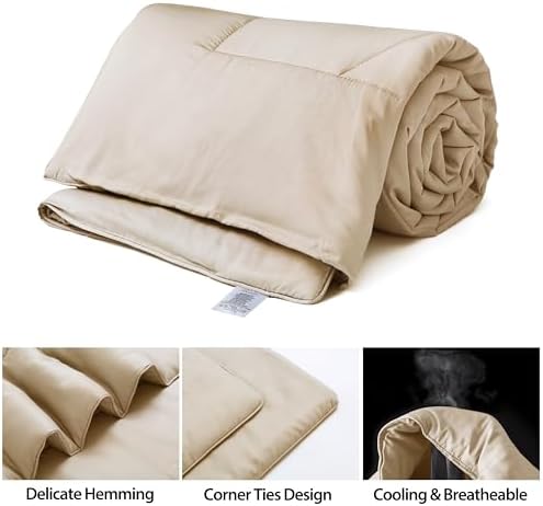 Bamboo Viscose Summer Comforter/Blanket Queen Size, 90 x 90 Inches