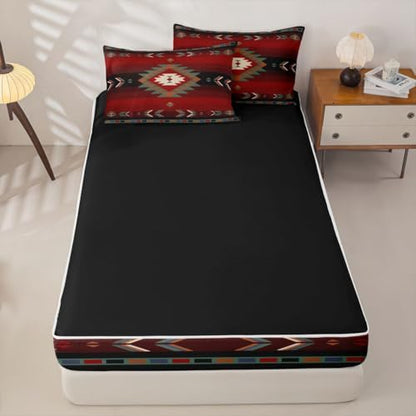Feelyou Southwest Tribal Comforter Set Full Size Boys Girls Bedding