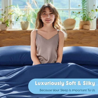 SONORO KATE 1000 Series 100% Egyptian Cotton Full Sheet Set,4 Pieces