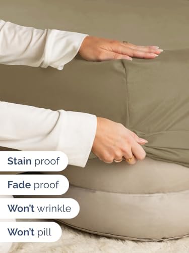 CGK Linens Extra Deep Twin XL Fitted Sheet - Dorm Room Essentials - Khaki
