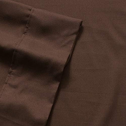 Twin Comforter Set with Sheets - 5-Piece Bedding Collection - 1 Comforter, 1 Fitted Sheet, 1 Flat, 2 Pillowcases - Deep Pocket - Soft & Premium Quality - Ideal for All Seasons, Chocolate Brown