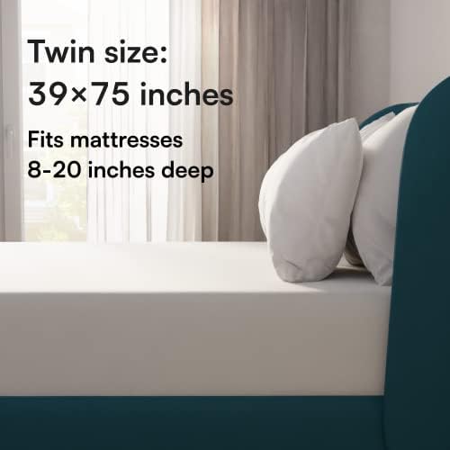 Niagara Waterproof Mattress Protector Twin 39x75 Cover Deep Pocket Breathable Noiseless 8-20Inches Bed Smooth Jersey Mattress Pad Cover Fully Ultra Thin Polyester