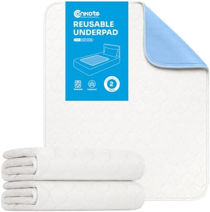 Waterproof Mattress Protector 34’’ x 52", 2 Pack, Washable Incontinence Pad