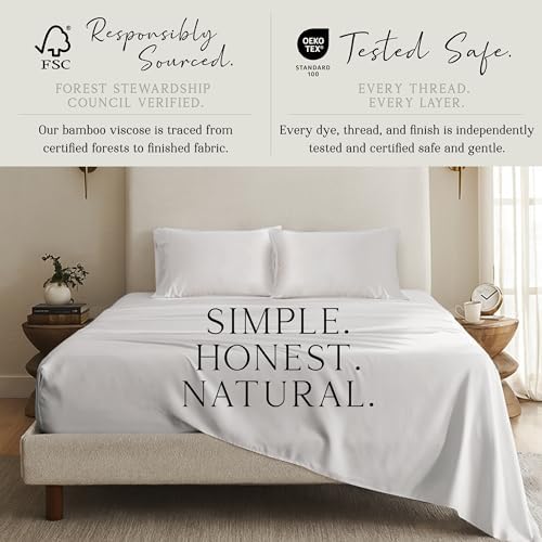 KARISSA MAE Luxury Bamboo Viscose Twin Size Sheet Set