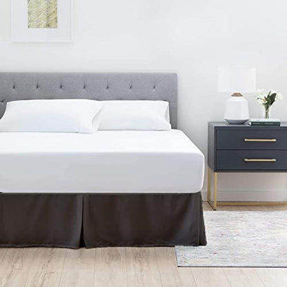 Super Soft 800-TC Split Corners Full Size Bed Skirt - 54x75+16-Inch Tailored Drop Easy Fit - Bed Skirt for Full Beds - Center & Corner Pleats Wrinkle & Fade Resistance
