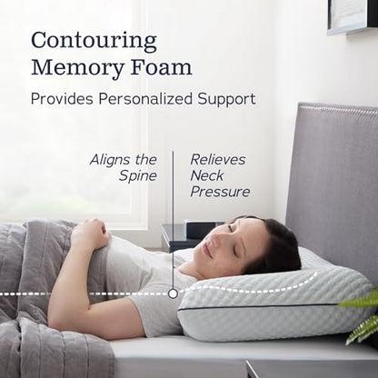 WEEKENDER Gel Memory Foam Pillow - King Size - Medium Firm Feel - Neck and Shoulder Support - Side & Back Sleepers - Home, Hotel, & Hospital Essentials - CertiPur Certified (Pack of 4)