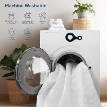 BEDLORE Waterproof Mattress Protector, Full Size, Deep Pocket, Eco-Friendly, Waterproof, Stain Protection, Washable, White