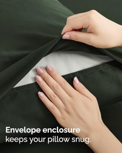 Full 6 Piece Bed Sheet Set - Breathable & Cooling Sheets - Forest Green