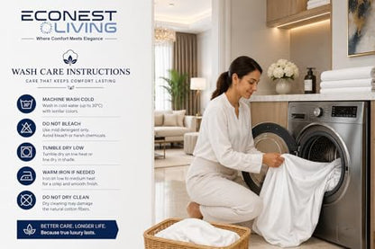 100% Egyptian Cotton Queen Sheet Set 6 Piece, Deep Pocket Bed Sheets, White
