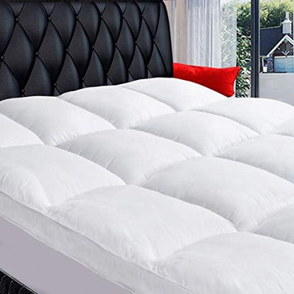 COONP Super Queen Mattress Topper, Cotton Thick Pillow Top Mattress Pad