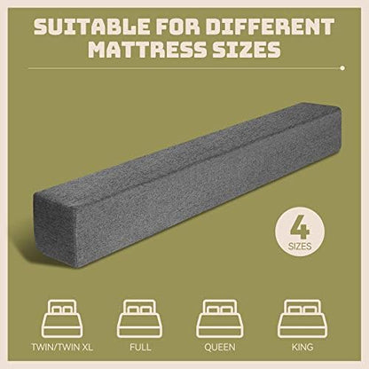 DEEPSHARK Bed Gap Filler for King Mattress, High-Density 45D Sponge, Removable and Washable Cover, Mattress Extender Filler for Headboard Gap, Bed Space Crack, Wall(78"×2"×6", King)