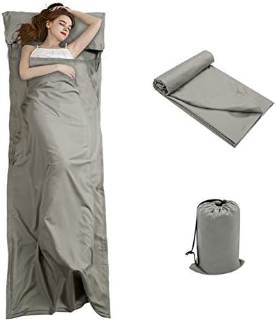 Travel and Camping Sheet Sleeping Bag Liner - Lightweight Compact and Portable Adult Sleeping Bag - Ideal for Traveling,Hostels and Camping