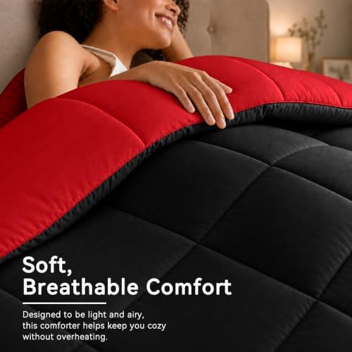Anluoer King Size Comforter Set 7 Pieces, Bed in a Bag King Bedding Sets
