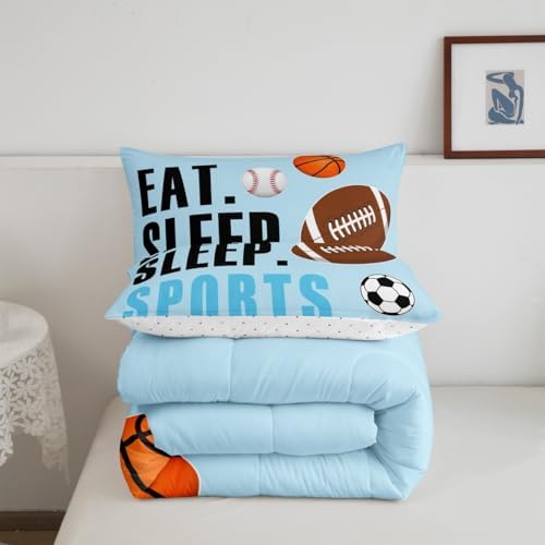 Feelyou Sports Comforter Set Toddler Size for Kids Boys Girls