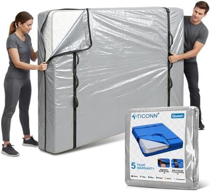 TICONN Mattress Bags for Moving, Heavy Duty Mattress Cover Storage Bag